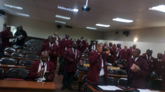 Part of the men during the Nineteenth Episcopal District Sons of Allen Second Convention in Durban RSA
